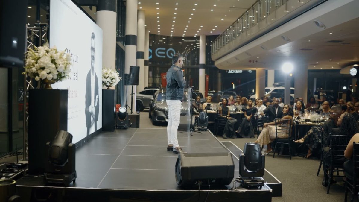 Leading with Grace event - speaker on stage
